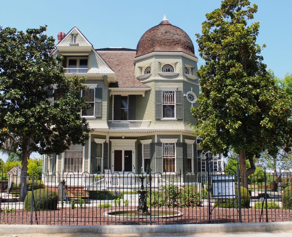 The front view of the grand Heritage House, as seen on April 20, 2024.