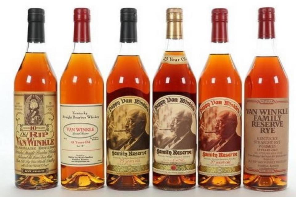 Kroger will offer a lottery for a chance to buy bottles of 10 Year, 12 Year, 13 Year Rye, 15 Year, 20 Year and 23 Year Pappy Van Winkle Bourbon.