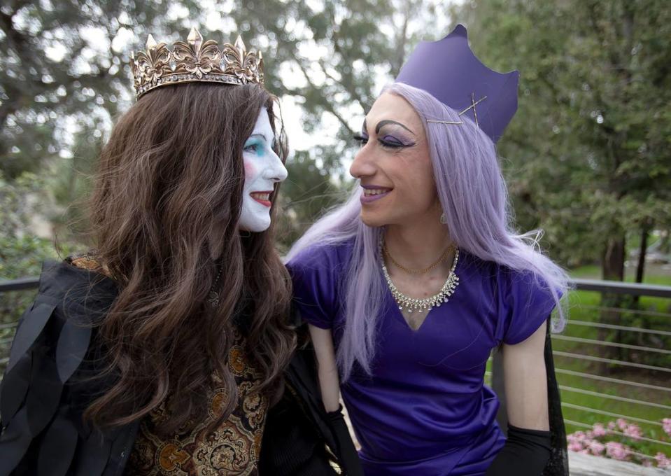 Gray Gautereaux and their partner Jade Iskander founded the House of Mello-Havoc, a collective of drag artists who perform in San Luis Obispo. They hosted a fairytale-themed drag show at Bang the Drum Brewery on March 23, 2024.