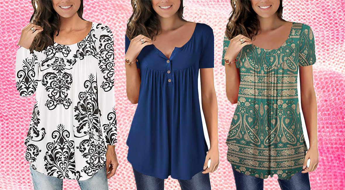 The Mystry Store Tunic Top is the perfect fall wardrobe addition. (Photo: Amazon/Shelly Still)