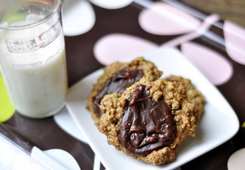 Peanut Butter & Fudge Oatmeal Cookies