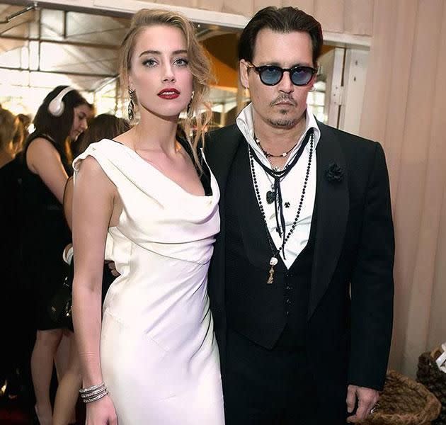 Johnny and Amber. Source: Getty Images.