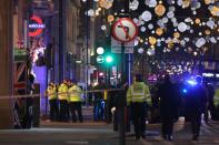 <p>Police set up a cordon outside Oxford Circus underground station as they respond to an incident in central London on Nov. 24, 2017, as police responded to an incident. (Photo: Daniel Leal-Olivas/AFP/Getty Images) </p>