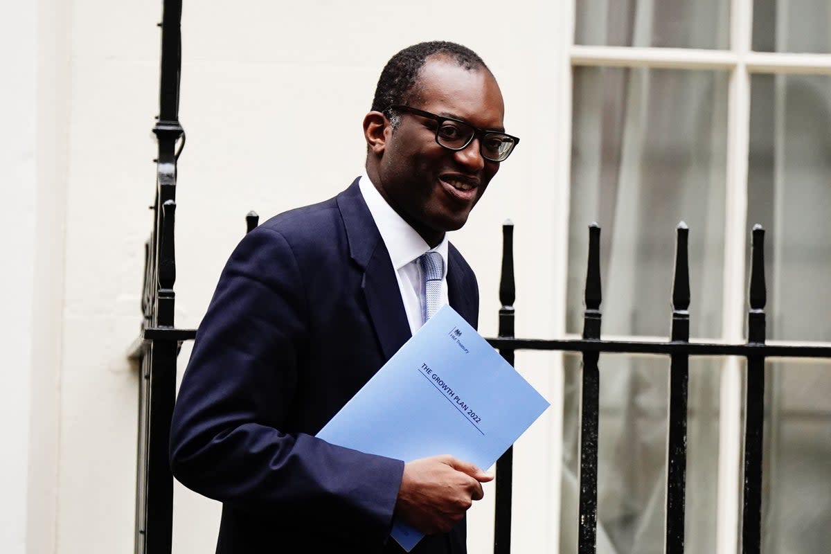 Chancellor of the Exchequer Kwasi Kwarteng leaves 11 Downing Street (Aaron Chown/PA) (PA Wire)