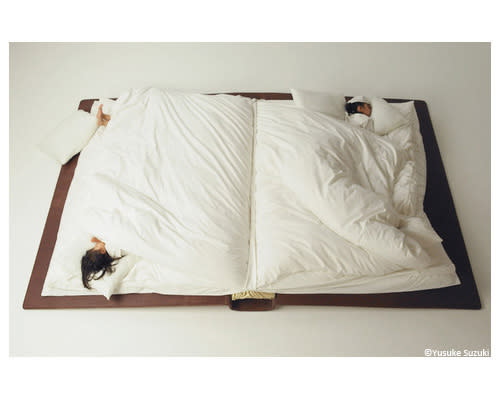 Fold-up book bed