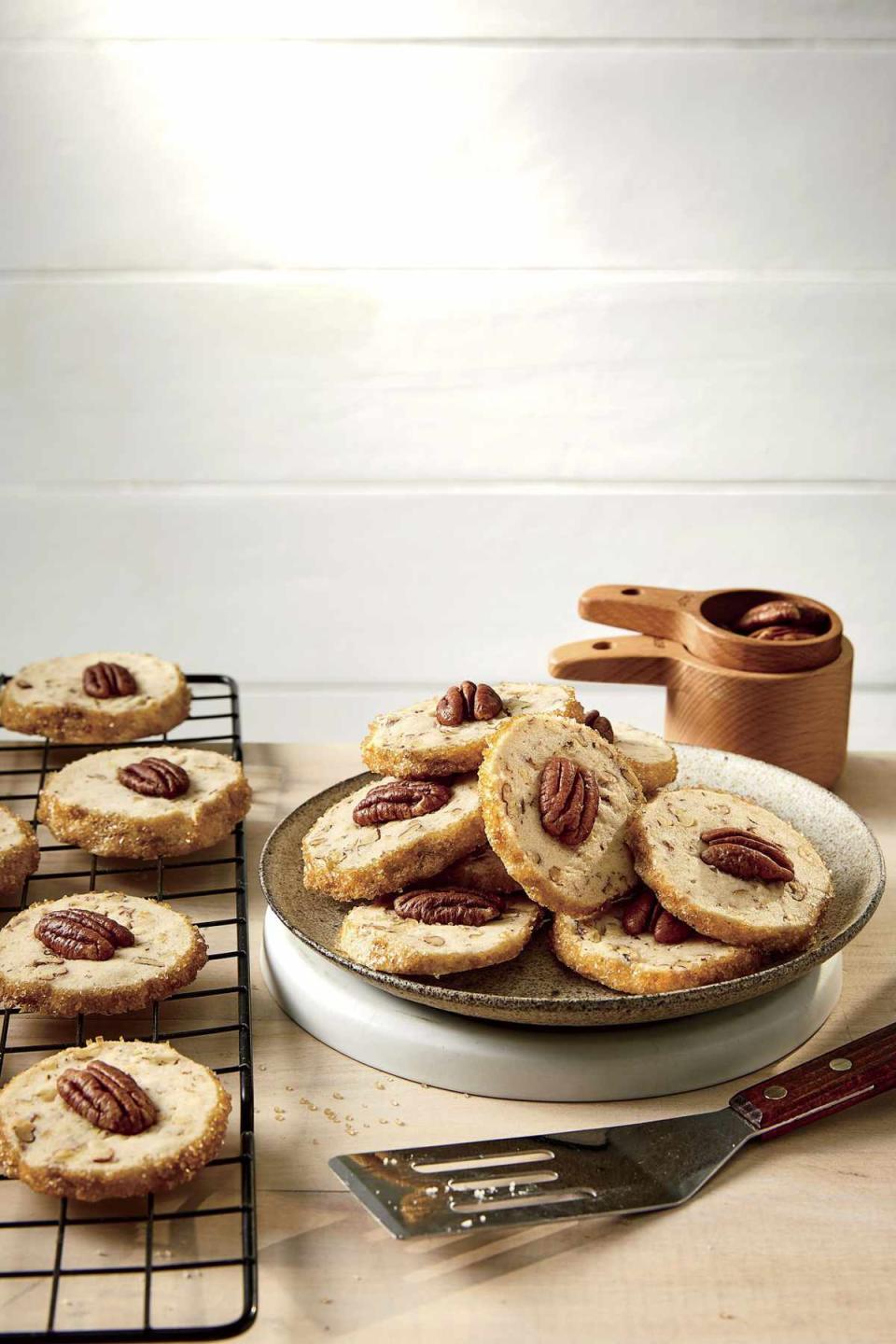 Salted Butter-Pecan Shortbread Cookies