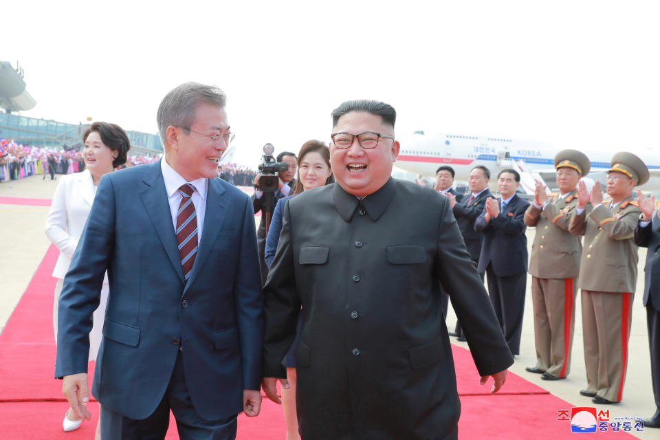 South Korean President Moon Jae-in and North Korean leader Kim Jong Un said they had discussed steps to rid the peninsula of nuclear weapons, but experts remain skeptical. (Photo: Korean Central News Agency via Reuters)