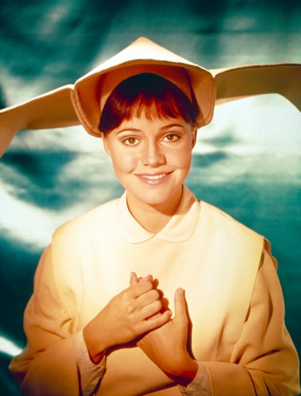 Sally Field as Sister Bertrille in "The Flying Nun"<p><a href="https://www.gettyimages.com/detail/93746826" rel="nofollow noopener" target="_blank" data-ylk="slk:ABC Photo Archives/Getty Images;elm:context_link;itc:0" class="link ">ABC Photo Archives/Getty Images</a></p>