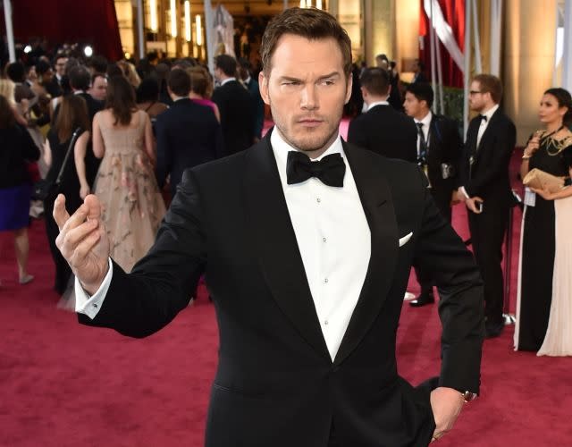 US actor Chris Pratt, here seen at the 2015 Academy Awards