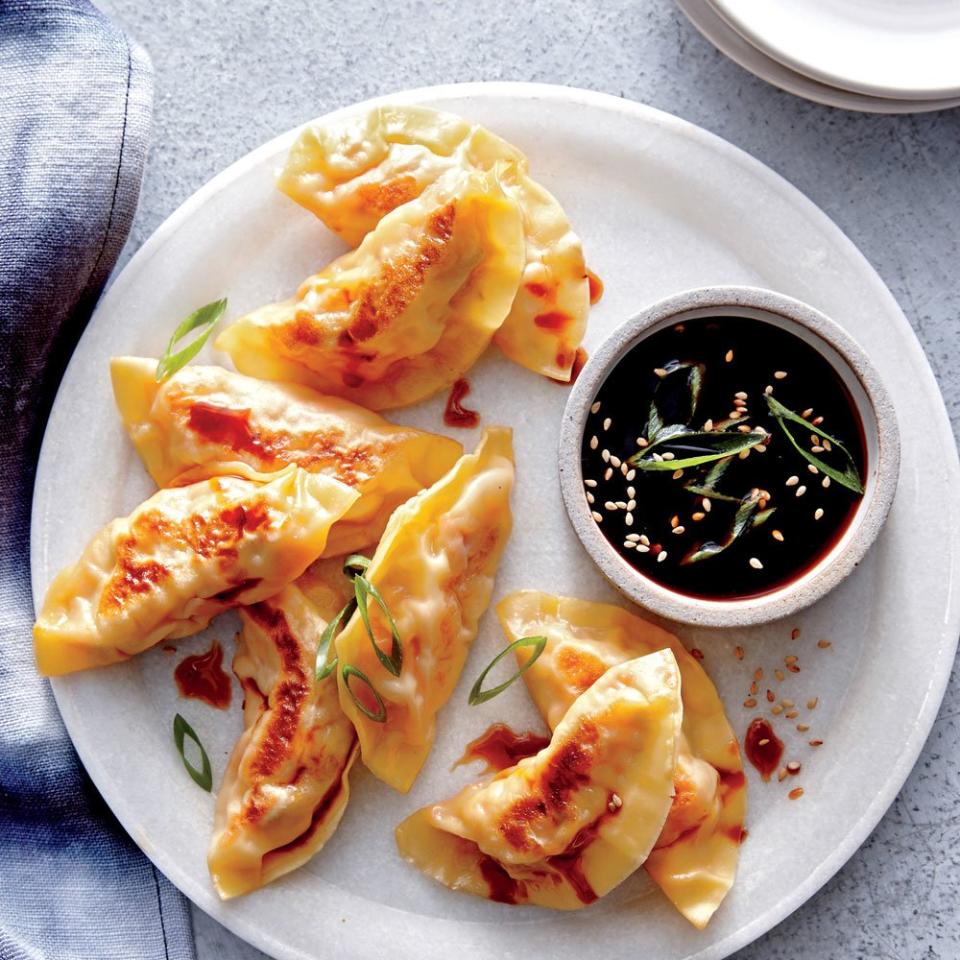 Shrimp, Cabbage, and Carrot Potstickers