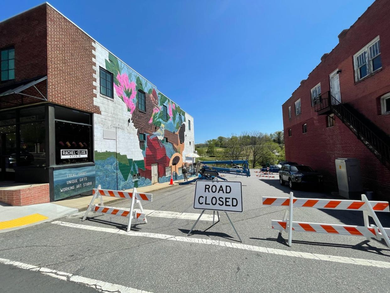 More than 200 community members responded to a survey asking what they would like to see on a mural at the corner of Mountain View and South Main Street in downtown Mars Hill, according to Kelly Spencer, an art therapy professor at Mars Hill University who organized it.