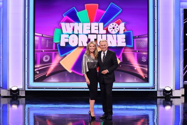 <p>Carol Kaelson</p> Pat Sajak and Vanna White on 'Wheel of Fortune.'