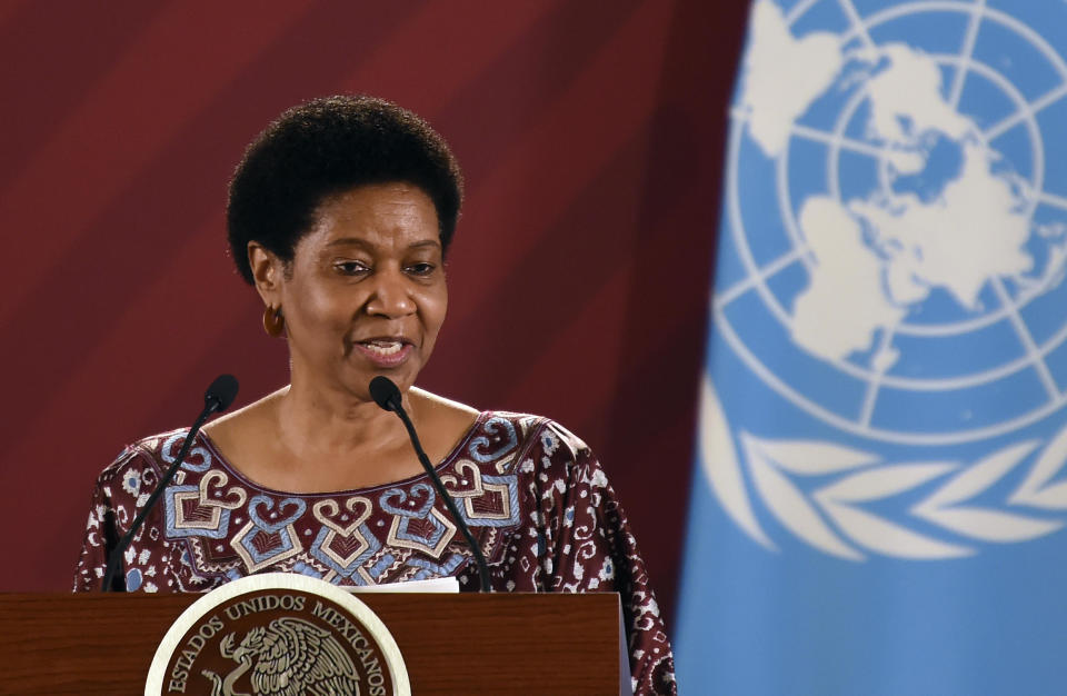 Phumzile Mlambo-Ngcuka seen May 29, 2019. / Credit: ALFREDO ESTRELLA/AFP via Getty Images