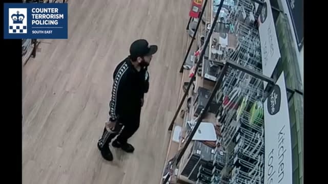 A videograb of Khairi Saadallah buying a knife