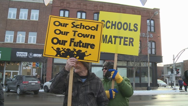 Protest at Confederation Centre calls for a moratorium on school closures
