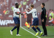 Soccer Football - Premier League - West Ham United v Tottenham Hotspur - London Stadium, London, Britain - October 20, 2018 Tottenham's Christian Eriksen comes on as a substitute to replace Moussa Sissoko REUTERS/David Klein