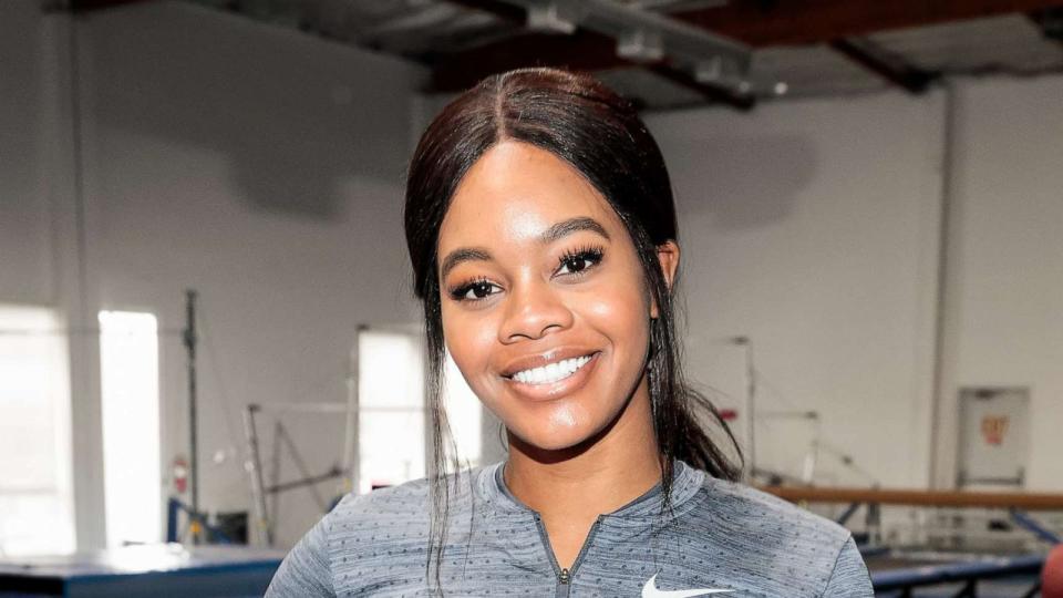 PHOTO: In this March 10, 2020, file photo, Olympic gymnast Gabby Douglas appears in the IMDb series 'Special Skills' in Los Angeles. (Rich Polk/Getty Images for IMDb, FILE)