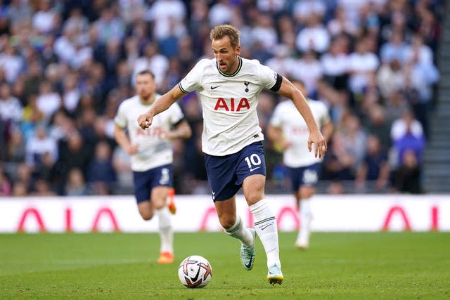 Tottenham Hotspur’s Harry Kane during the Premier League match at the Tottenham Hotspur Stadium, London on September 17, 2022