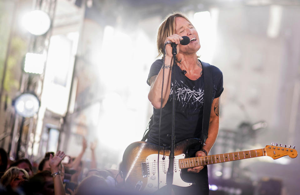 FILE - Keith Urban performs on NBC's "Today" show on Aug. 2, 2018, in New York. Urban turns 53 on Oct. 26. (Photo by Charles Sykes/Invision/AP, File)