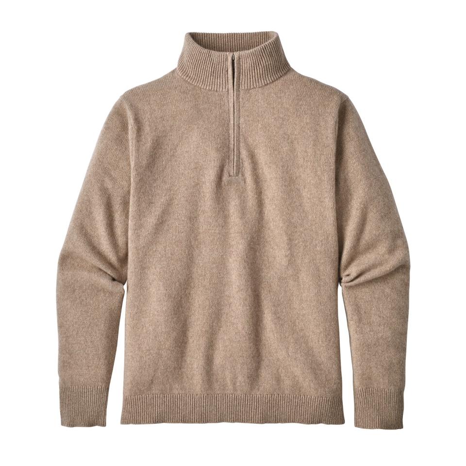 Men's cashmere sweater, Patagonia Recycled Cashmere ¼ - Zip Sweater