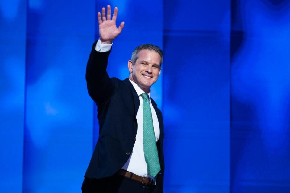 Former Rep. Adam Kinzinger at the Democratic National Convention.