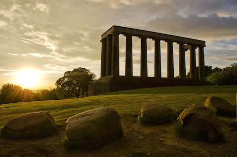 Sunrise on Calton Hill - Credit: LEE WALKER