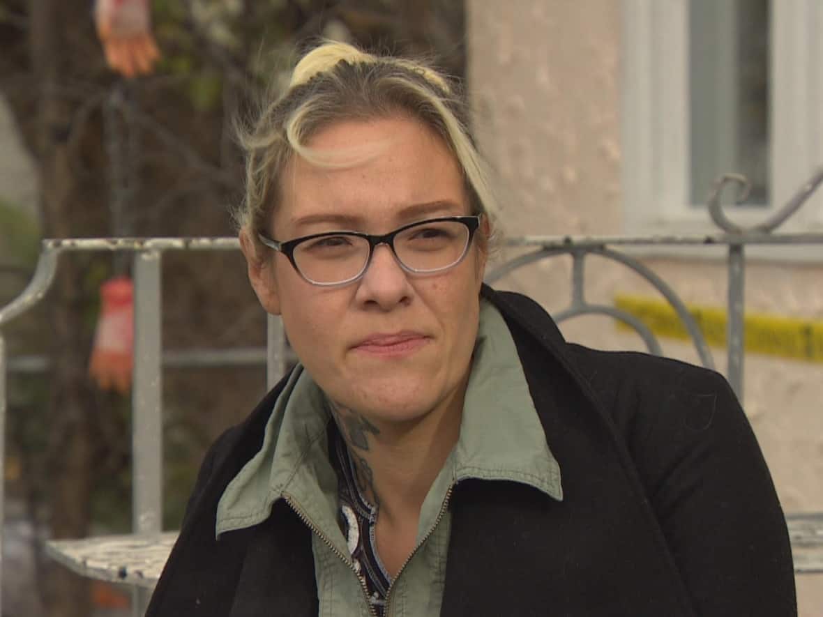 Jacqueline Flett says she was asked to leave St. Boniface Hospital last Thursday after hours of waiting for care for a painful ulcer in her foot. (Trevor Brine/CBC - image credit)
