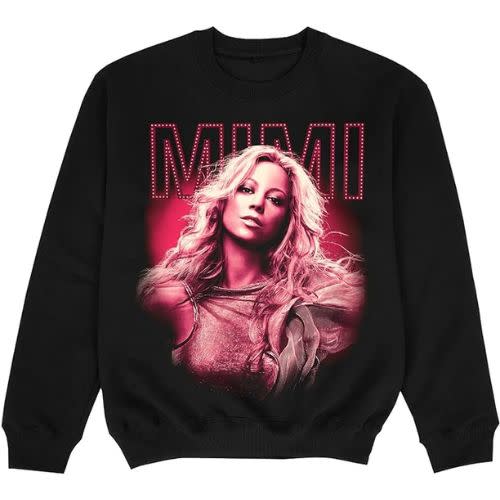 black and pink mariah carey pullover