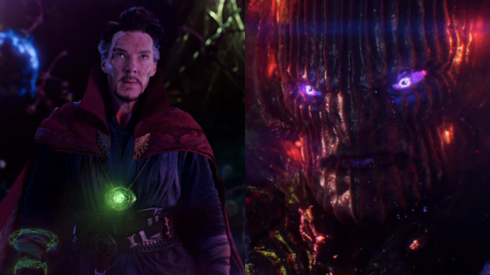 Benedict Cumberbatch as Doctor Strange and Dormammu