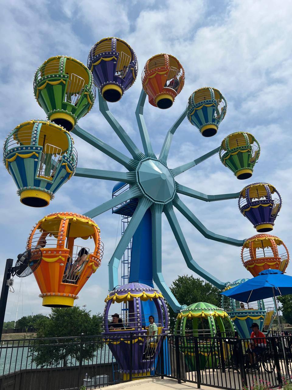 Guests can roll right onto the Whirling Wonder ferris wheel at Morgan's Wonderland.