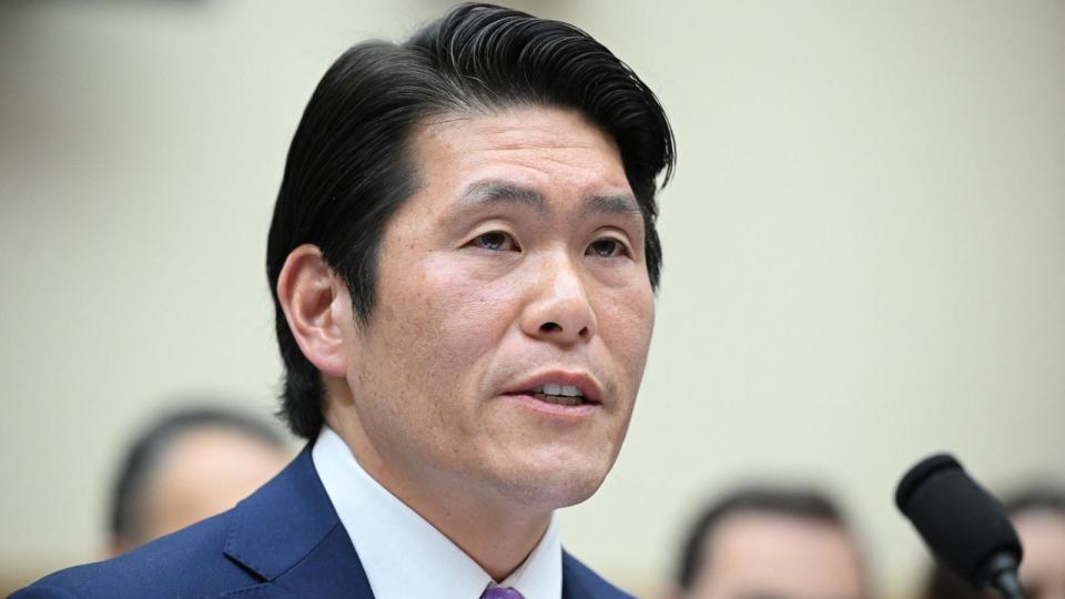 PHOTO: Special Counsel Robert Hur testifies during a House Judiciary Committee hearing on his probe into President Joe Biden's alleged mishandling of classified materials after serving as vice president, in Washington, Mar. 12, 2024.  (Mandel Ngan/AFP via Getty Images)