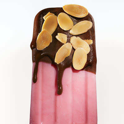 Chocolate-Dipped Berry Ice Pop