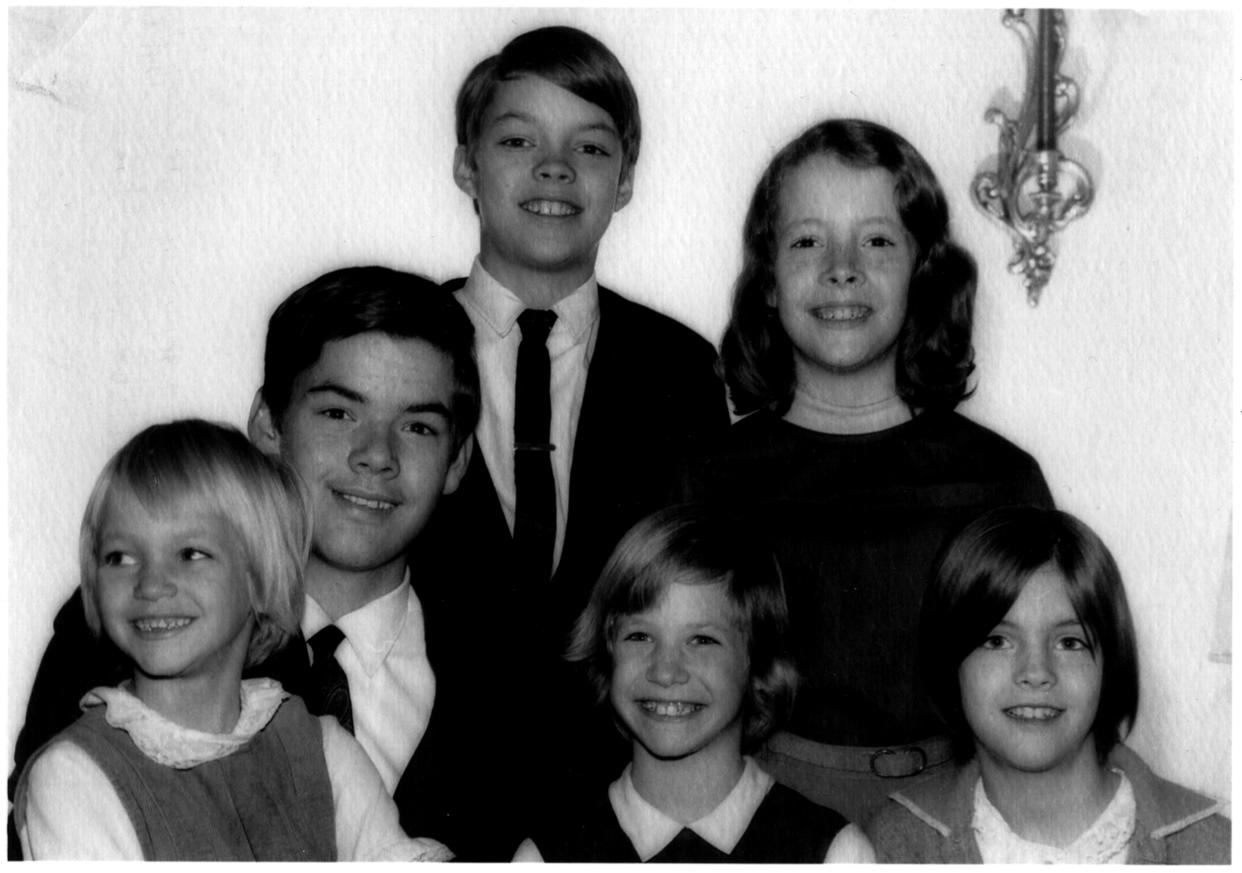 This photo of my siblings and me (center, bottom row) was taken days after our mother abandoned us for a female lover she met in a psychiatric ward. (Courtesy Diana Ragsdale)