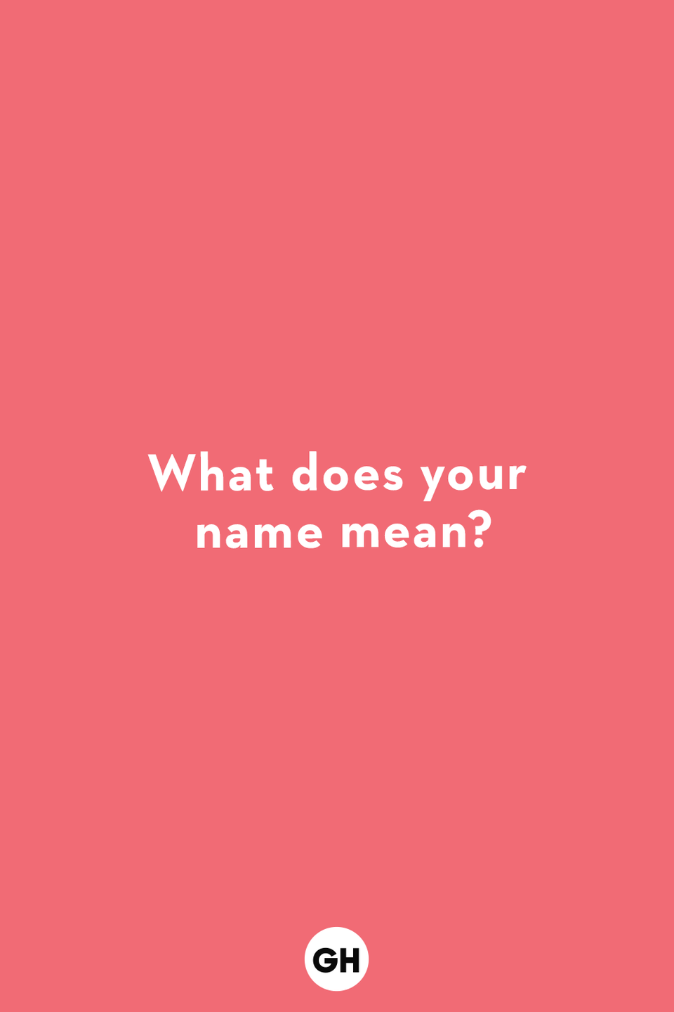 a question card for kids asks what does your name mean