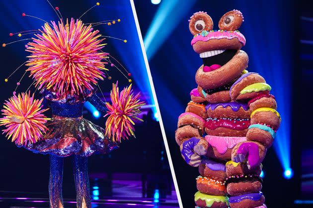 Firework and Doughnuts have now been eliminated from The Masked Singer (Photo: ITV)