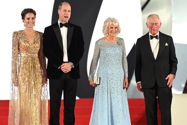 Karwai Tang/WireImage The royals at the premiere of 'No Time to Die'