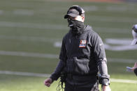 Cincinnati Bengals head coach Zac Taylor watches during the first half of an NFL football game against the Tennessee Titans, Sunday, Nov. 1, 2020, in Cincinnati. (AP Photo/Jay LaPrete)