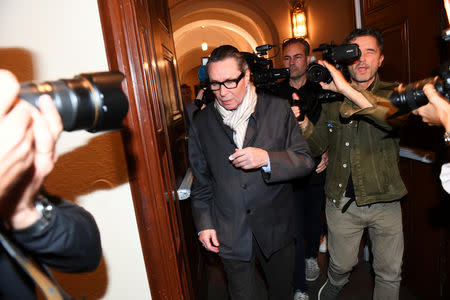 Jean-Claude Arnault arrives at the district court in Stockholm, Sweden September 19, 2018. TT News Agency/Fredrik Sandberg via REUTERS