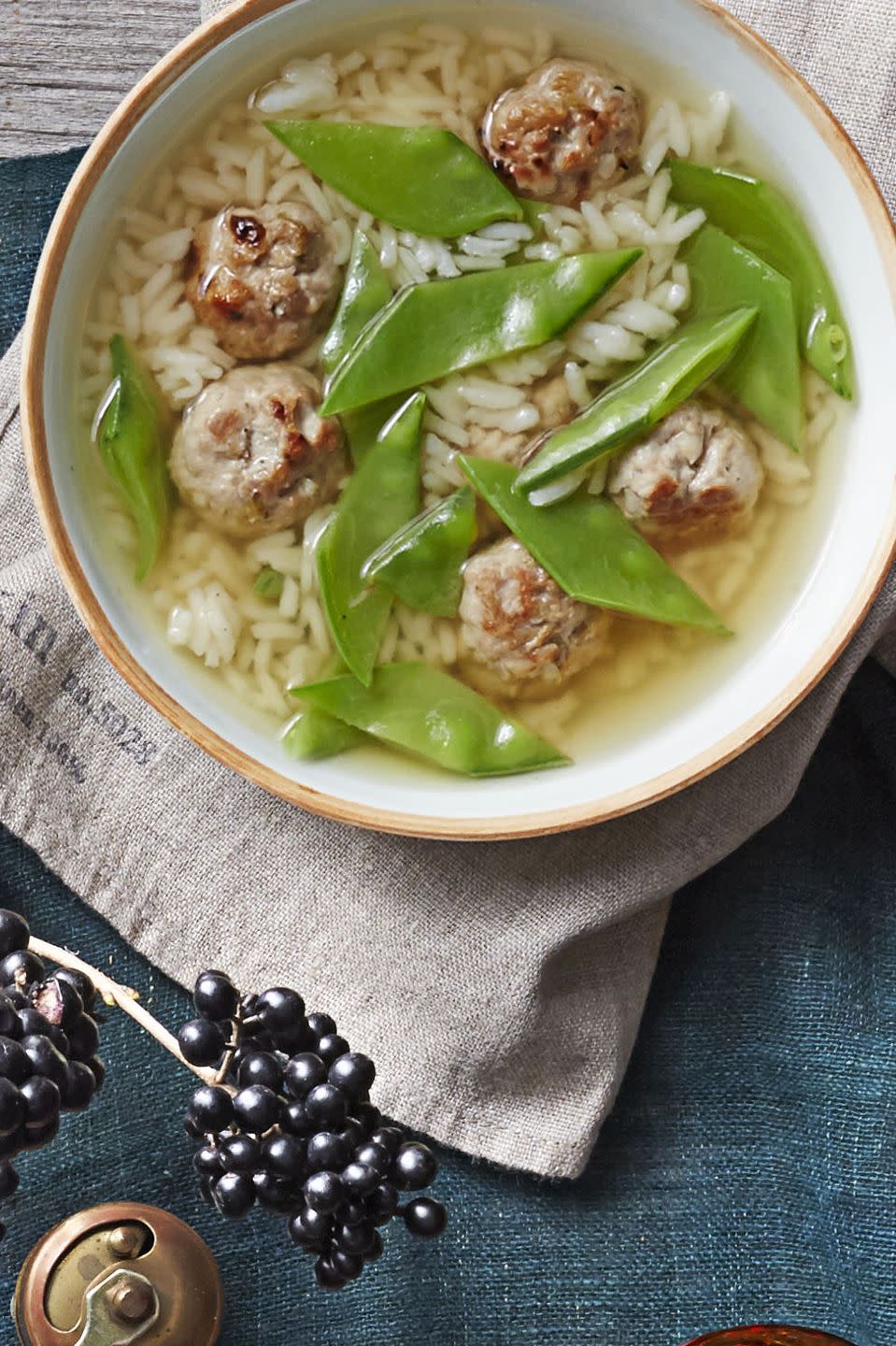 Gingery Meatball Soup