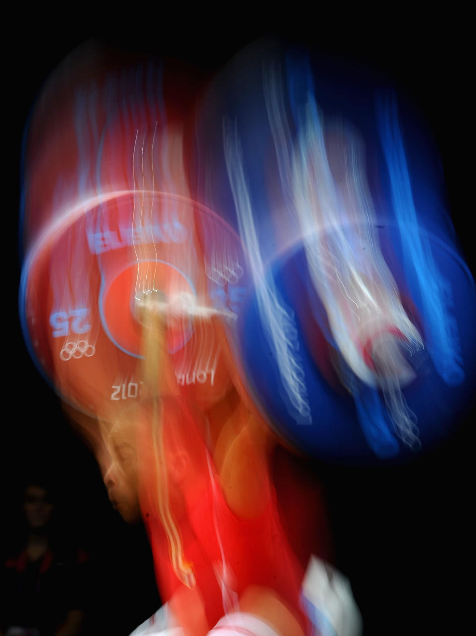 Sergio Alvarez Boulet of Cuba competes in the Men's 56kg Weightlifting on Day 2 of the London 2012 Olympic Games at ExCeL on July 29, 2012 in London, England. (Photo by Laurence Griffiths/Getty Images)