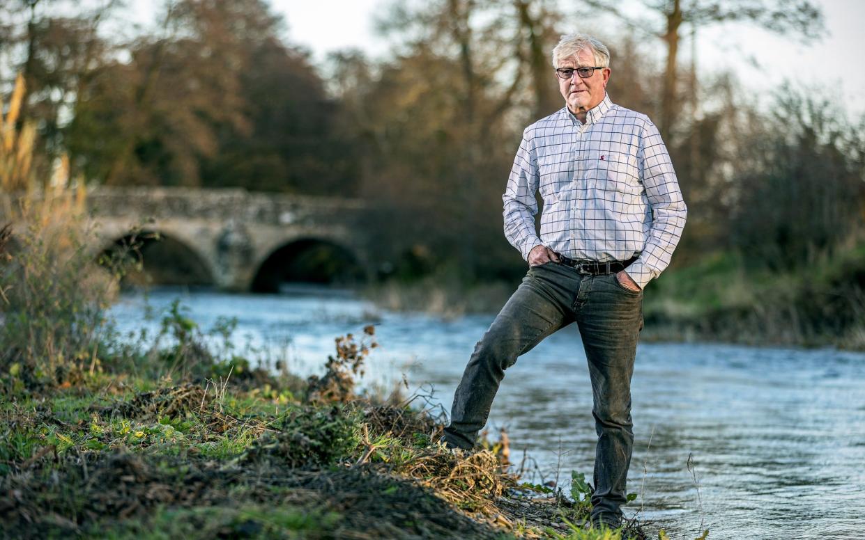 John Price pictured on the banks of the Lugg