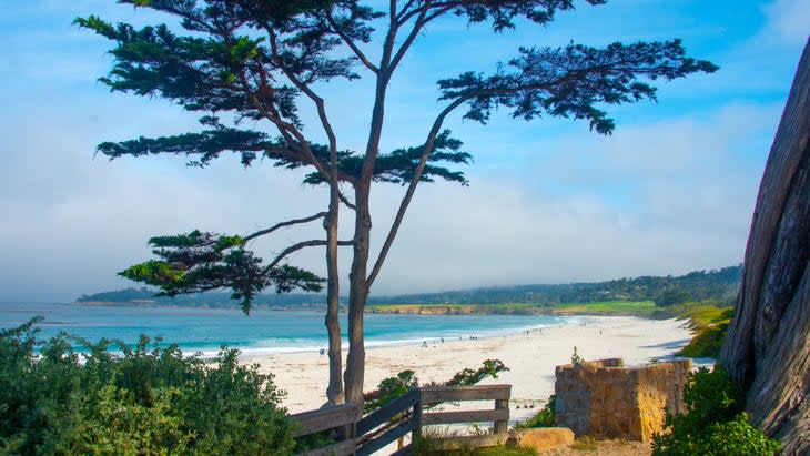 <span class="article__caption">Carmel Beach, California</span> (Photo: William Reagan/Getty)