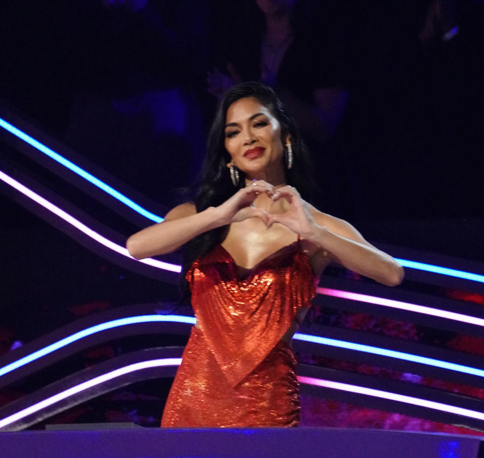 THE MASKED SINGER: L-R: Nicole Scherzinger in THE MASKED SINGER episode airing Wed. April 13 (8:00-9:00 PM ET/PT) on FOX. (Photo by FOX via Getty Images)