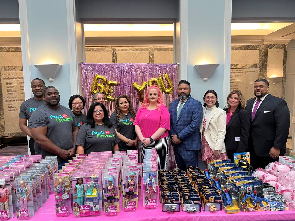 Mattel donated 2,000 Barbies and other toys to Cook Children’s Medical Center in Fort Worth on Jan. 19, 2023, to honor 7-year-old Athena Strand.