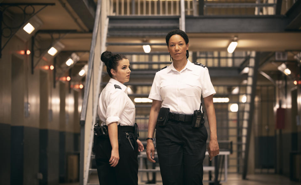 Jamie-Lee O'Donnell (Rose), Nina Sosanya (Leigh) star in Screw (Channel 4)