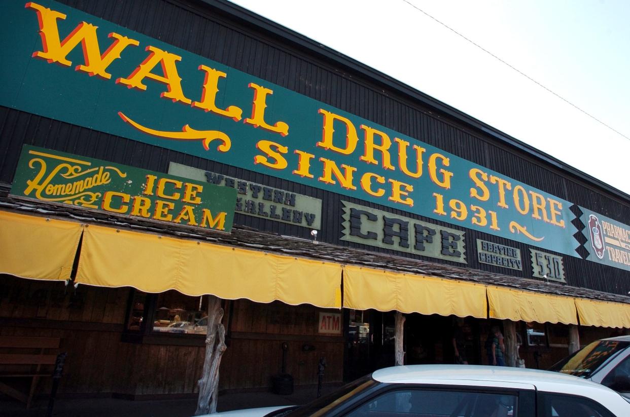 Wall Drug is a tourist attraction that takes up almost an entire block and draws more than 2 million visitors a year.