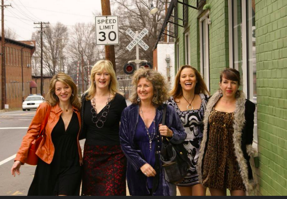 The Corrigan & Johnston Casting team in 2010. From left, Lane Morris, Paige Johnston Thomas, Mitzi Corrigan, Tonya Bludsworth and Gigi Wasiak. Friends of Thomas, who died recently of cancer, are working to set up a scholarship in her memory.