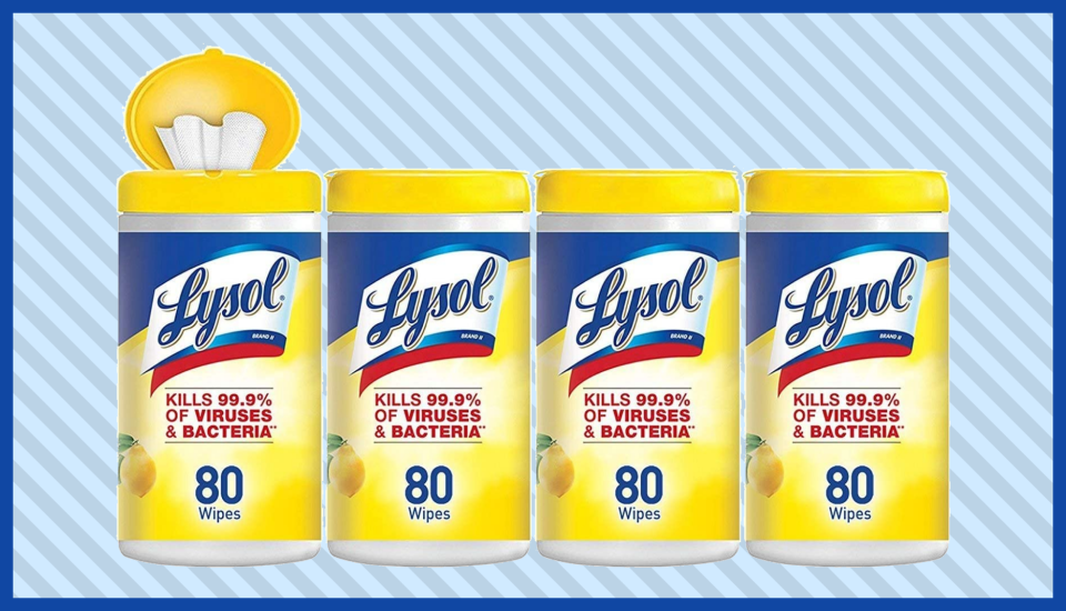 Now's your chance to stock up on Lysol Disinfecting Wipes without paying a fortune. (Photo: Amazon)