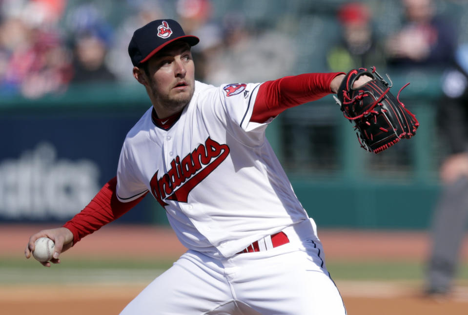 Indians starter Trevor Bauer gave up the only run in a loss on Saturday and sounded off on MLB rules and “cheating” pitchers after the game. (AP Photo/Tony Dejak)