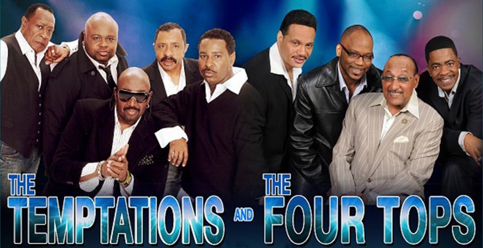 The Temptations and The Four Tops are coming to the Montgomery Performing Arts Centre on Sunday.